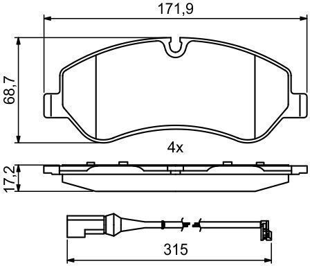 Bosch Disc Brake Pad Set