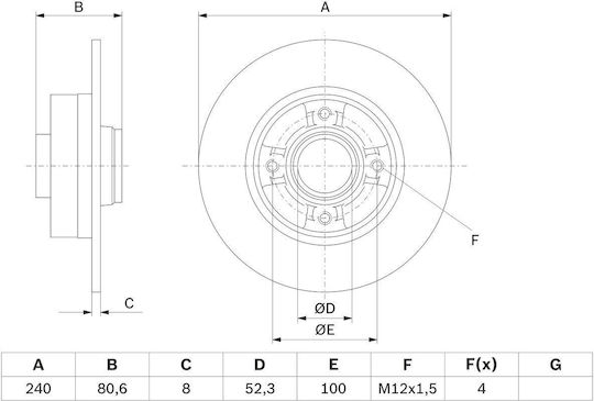 Bosch Brake Disc
