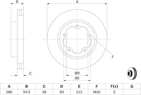 Bosch Brake Disc