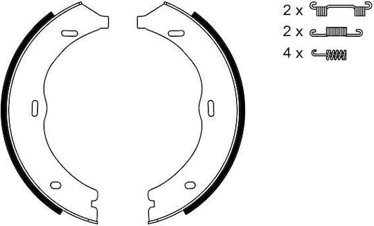 Brake Shoe Set Hand Brake Bosch