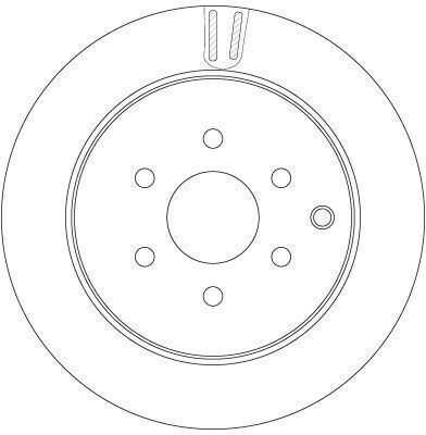 Trw Rear Left and Right Brake Discs Nissan NP300 Navara Pathfinder Iii 2.5d 3.0d 4.0 10.04 Diameter 307.6mm 6 Holes Ventilated