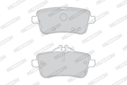 Hintere Bremsscheibenbeläge Ferodo Mercedes-Benz GLE C292 W166 M W166 SLC R172 2.2d-3.5 06.11 Höhe 58mm Breite 116mm Dicke 18.5mm