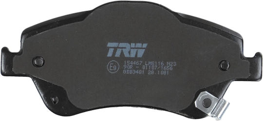 Front Disc Brake Pads Set Trw Automotive Toyota Auris Corolla 1.33-2.2d 10.06-07.14 Height 57.8mm Width 136.8mm Thickness 19mm Wear Sensor Yes