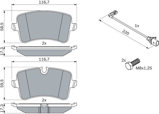 Bosch Disc Brake Pad Set