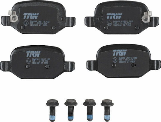 Set De Placute Pentru Frana Cu Discuri Spate Trw Fiat 500l 0.9-1.6d 09.12 Înălțime 43.9mm Lățime 95.8mm Grosime 17.0mm Senzor De Uzură Da