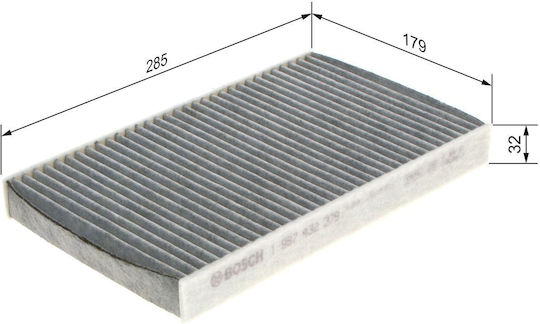 Bosch Activated Carbon Cabin Filter Citroen C2 / C3 / C3 Picasso / C4 Peugeot 307 / 308