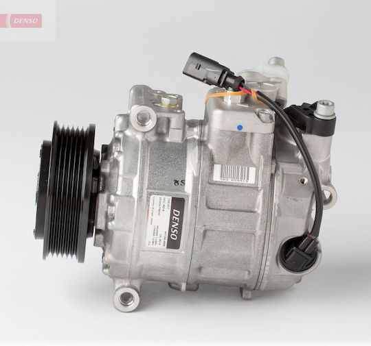 Denso Air Conditioning Compressor for Volkswagen Amarok Multivan T5 Transporter T5 2.0/2.0d 11.03-05.22 R134a 100mm 7seu17c Pag 46 140ml 6 Grooves