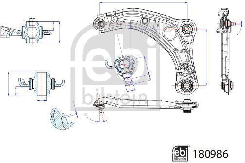 Предно носачно рамо Nissan Micra K14 Febi-fb180986
