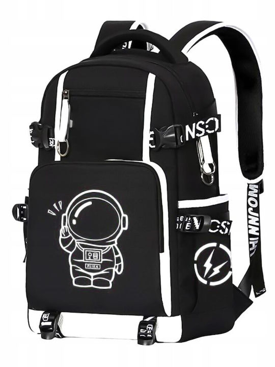 Schulranzen Rucksack Schwarz 35Liter