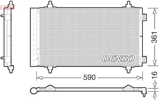 Radiator Clima Citroen C8 Ea Eb Denso Dcn21018