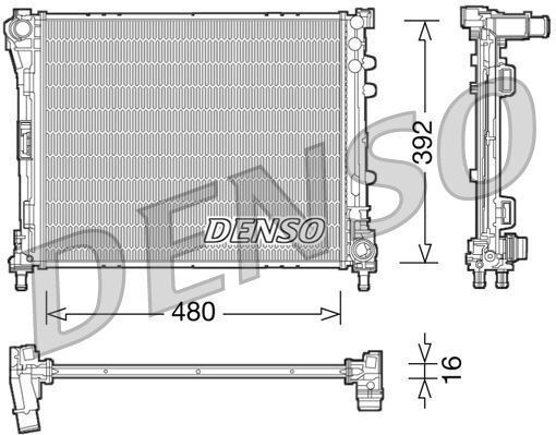 Water Radiator Fiat Panda 312 312 Denso Drm09087