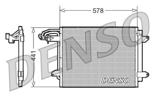 Kühler Clima Vw Caddy III Karosserie 2ka 2kh 2ca 2ch Denso Dcn32030