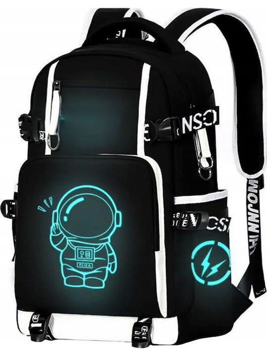 Schulranzen Rucksack Schwarz 35Liter