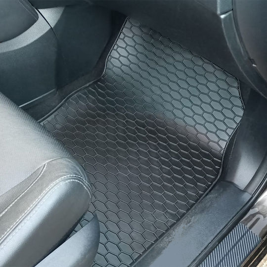 Umbrella Satz Vorder- und Hintermatten 4Stück aus Gummi für Ford Focus / C-Max / Großer C-Max 2005-2010 Schwarz