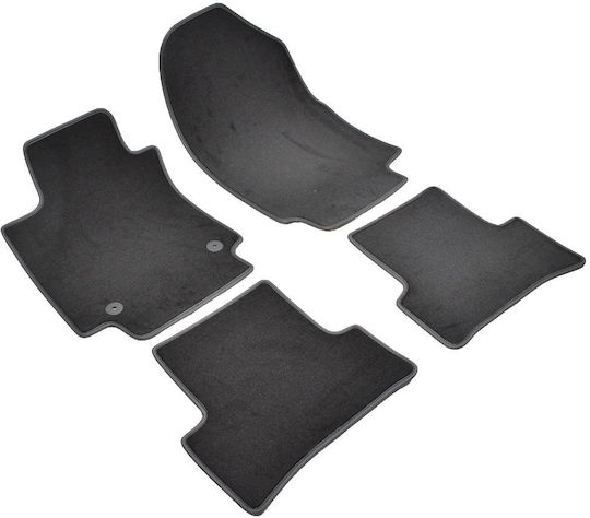Umbrella Set Covorașe Față și Spate 4buc din Covor pentru Renault Captur - Capturare Mini UNU Ford Margine 2012-2018 Negre