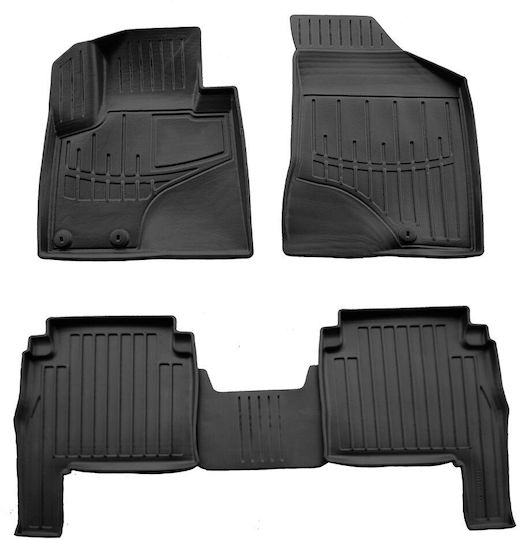 Umbrella Set Covorașe Față și Spate 2buc din Furtun pentru Hyundai Santa Fe 2010-2012 Negre