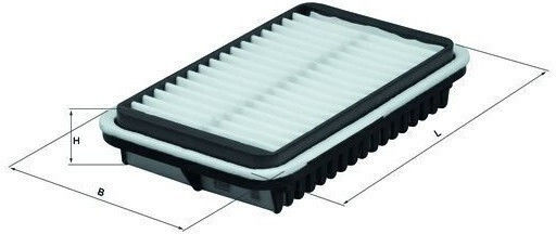 Air Filter Knecht Suzuki Alto V-vi Wagon R+ 1.0 1.1 1.2 98-08 Height 42mm Width 138mm Length 236mm Filter Insert