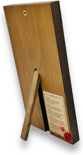 Heilige Maria Portaitissa Iviron 15*27cm Hölzernes Ikone mit Goldblatt Verpackung Luxus
