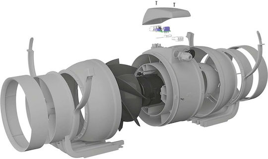 VentEurope De perete Ventilator de Baie 159mm Gri