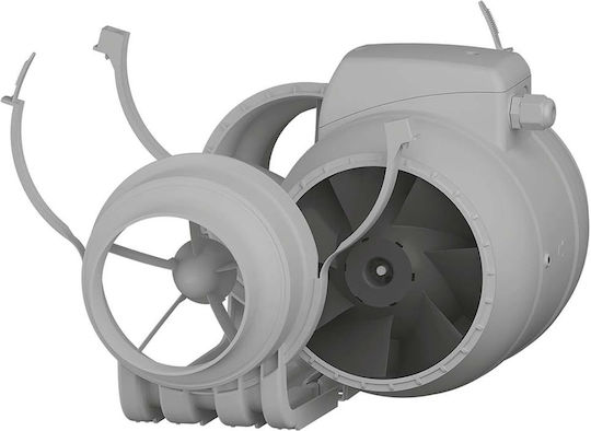VentEurope De perete Ventilator de Baie 124mm Gri