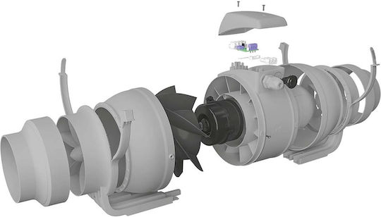 VentEurope De perete Ventilator de Baie 99mm Gri