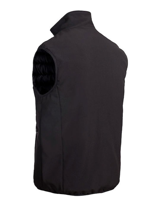 Stenso Waterproof Softshell Men's Safety Vest Black