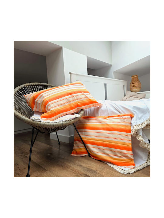 Kotonia Home Сет Калъфки за Възглавници с корица за плик Orange 50x80см.