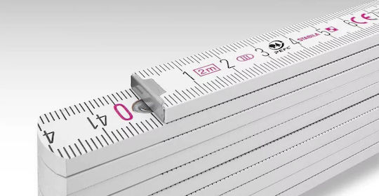 Stabila 17927 Wooden Folding Ruler 2m