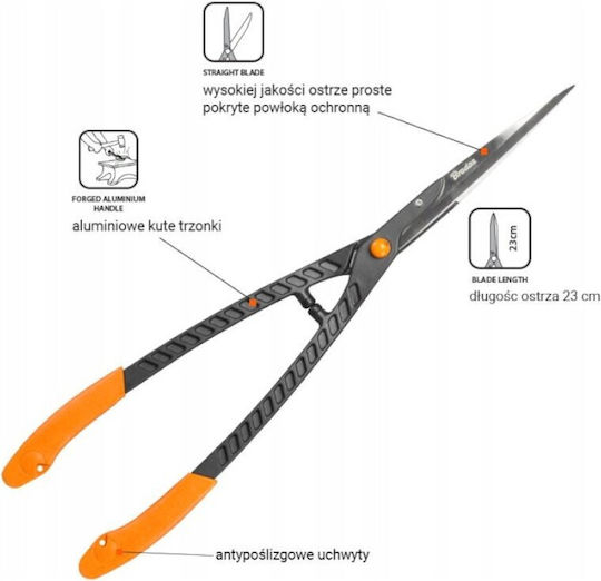 Forged Aluminum Scissors V-series Hedge Straight Blade