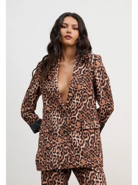 Femei Leopard Set cu Pantaloni Leopard