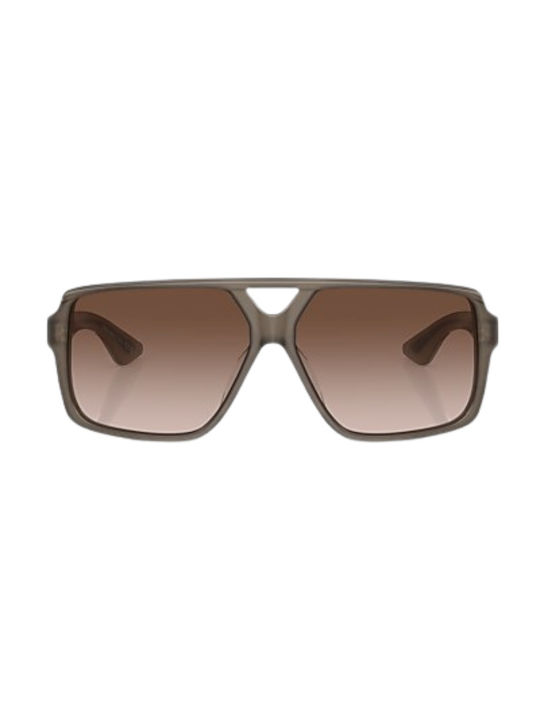 Oliver Peoples Unisex Sunglasses with Brown Plastic Frame and