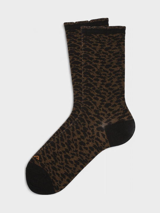 FILA Animal Print Athletic Socks Black 3 Pairs