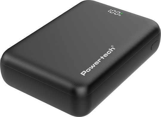 Powertech PT-1503 Power Bank 20000mAh 22.5W με Θύρα USB-A και 2 Θύρες USB-C Power Delivery / Quick Charge 4.0 Μαύρο