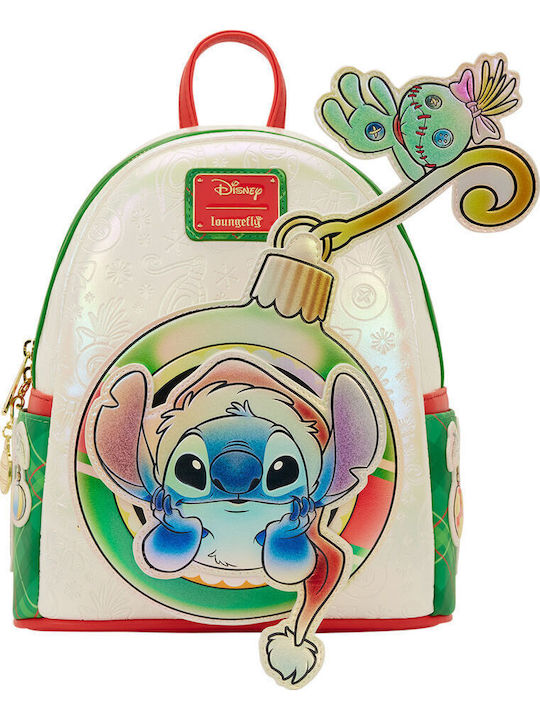 Loungefly Stitch Holiday Schulranzen Rucksack Gold