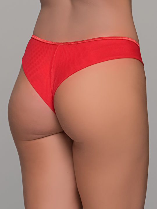 Damen Brasilien mit Spitze Red