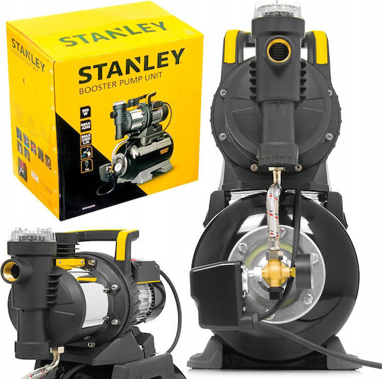 Stanley SXGP900XFBE Einstufig Einphasig Wasserdruckpumpe mit Behälter 20 Liter 900W