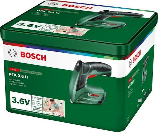 Bosch Battery Stapler Gun PTK 3.6 Li 3.6V 1x1.5Ah for Staples