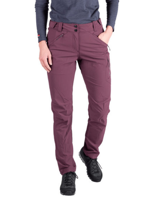 Northfinder Dark Γυναικείο Μακρύ Παντελόνι Πεζοπορίας Dark Grape