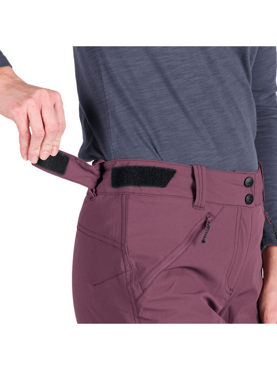 Northfinder Dark Γυναικείο Μακρύ Παντελόνι Πεζοπορίας Dark Grape
