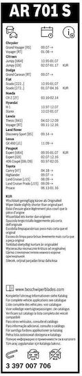 Bosch Aerotwin AR701S Car Wiper Blade Driver Wiper Length 650mm Universal