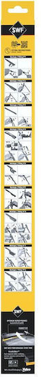 SWF VisioFlex Front Set Car Wiper Blades 600mm/475mm Universal