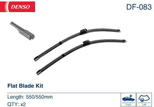 Denso Σετ Μπροστινοί Υαλοκαθαριστήρες Αυτοκινήτου 550mm 550mm