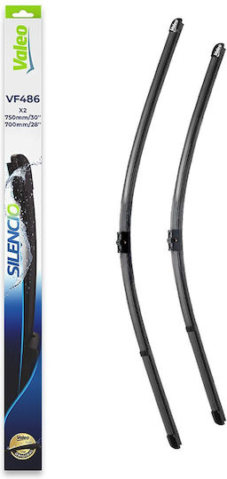 Valeo Gelenklose Scheibenwischer Frontspoiler 2 Stück Vf486 Silencio Xtrm 750/700mm Renault Espace Iv 11.02