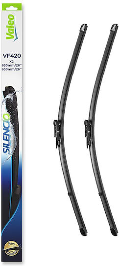 Valeo Silencio X.trm x2 Front Set Car Wiper Blades Auto 650mm