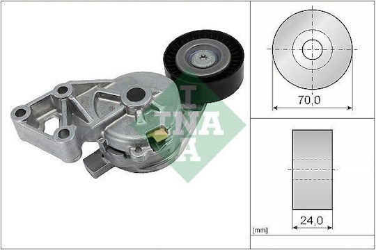Ina Timing Belt Tensioner for Skoda Octavia 1.9tdi 03.01 Volkswagen Bora Golf IV 1.9tdi 00.09