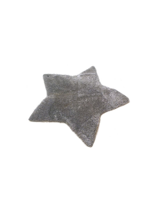 Star Kinder Teppich Sterne Gray 100x100cm