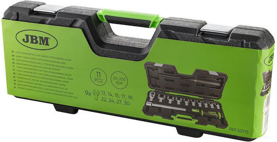 JBM Cheie dinamometrică Caroiaj 1/2" Cuplu 40-200 Nm