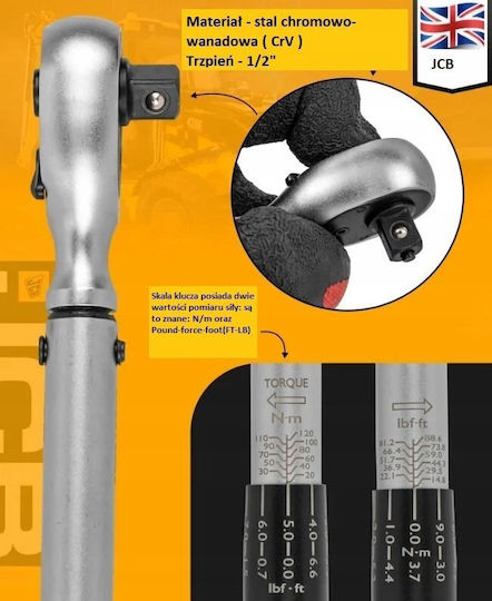 Hikoki Torque Wrench 1/2" 20-120 Nm