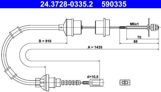 Cablu ambreiaj Citroen Jumper Bus 230p Ate 24372803352