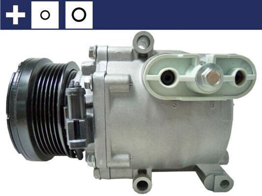 Mahle Air Conditioning Compressor Ford Fiesta V Vi Fusion 1.25-1.6 Scroll-90 R134a 12v 97mm 6 Grooves 31.5x20x24 Cm